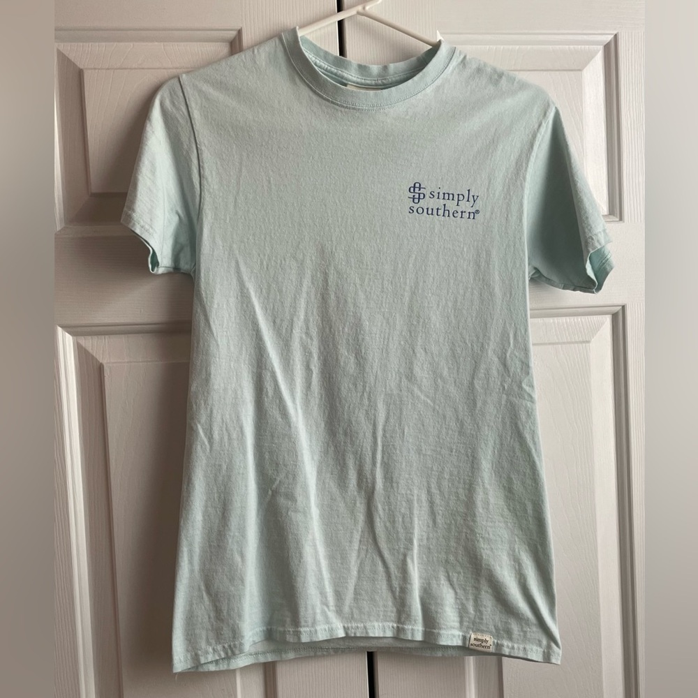 Simply Southern Sky Blue Cotton Tee